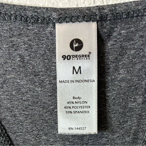 90 Degree By Reflex Grey Charcoal Racerback Tank M - Picture 6 of 8